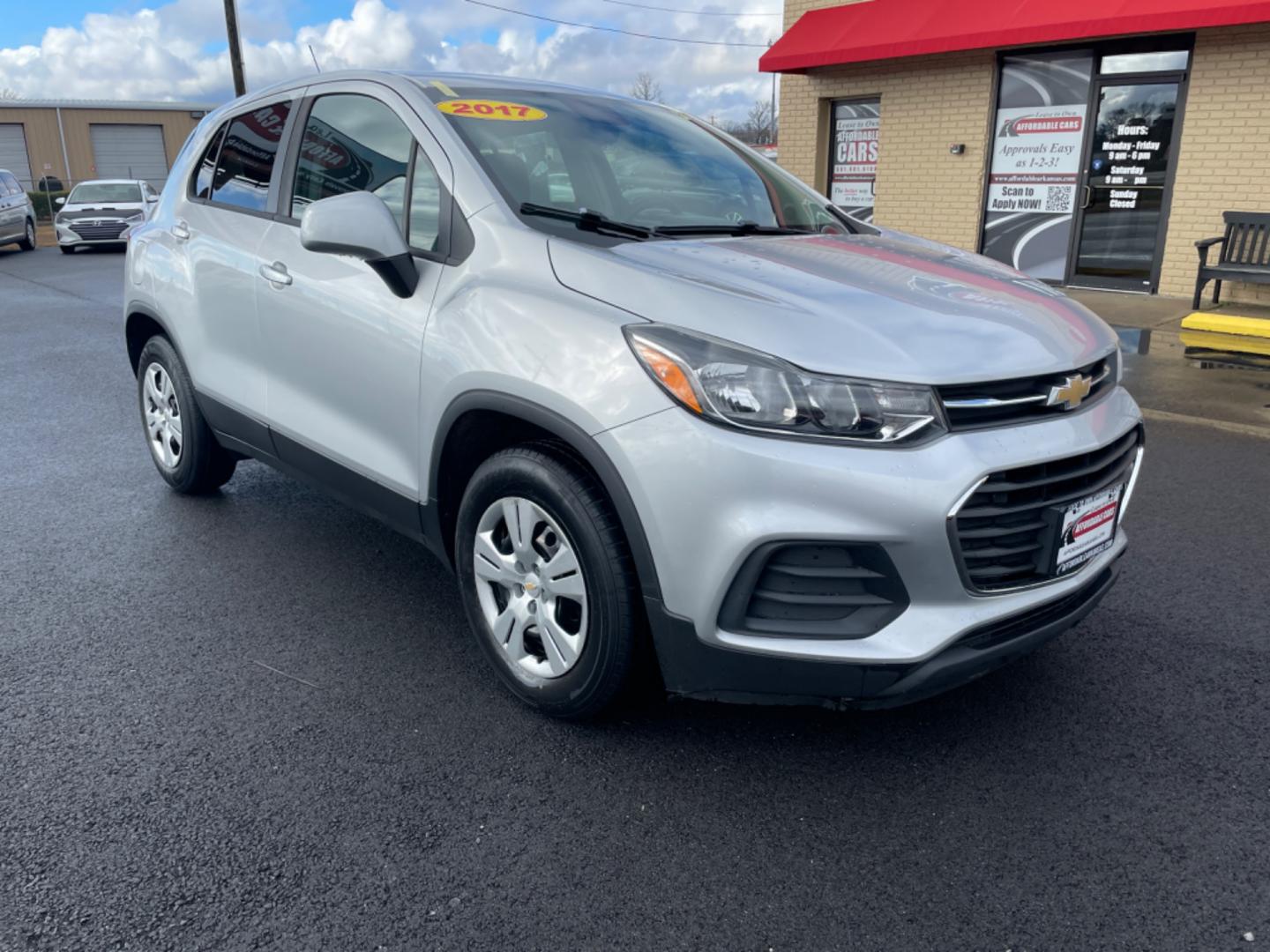 2017 Silver Chevrolet Trax (KL7CJKSB5HB) with an 4-Cyl, ECOTEC Turbo, 1.4L engine, Automatic, 6-Spd transmission, located at 8008 Warden Rd, Sherwood, AR, 72120, (501) 801-6100, 34.830078, -92.186684 - Photo#1